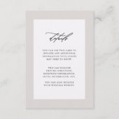 Carte D'accompagnement Elegant Purple Mariage Détails de l'invité (Devant)