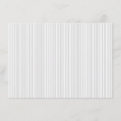 Carte D'accompagnement Élégant Rayé Gris Minimaliste (Dos)