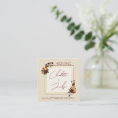 Carte D'accompagnement Elegant Romantic Rusty Rose Autumn Wedding (Debout devant)