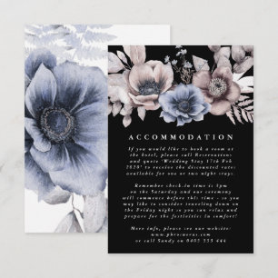 Carte D'accompagnement Elégant romantique Aquarelle Mariage floral