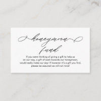 Elégant romantique, Mariage Honeymoon Fund ou des