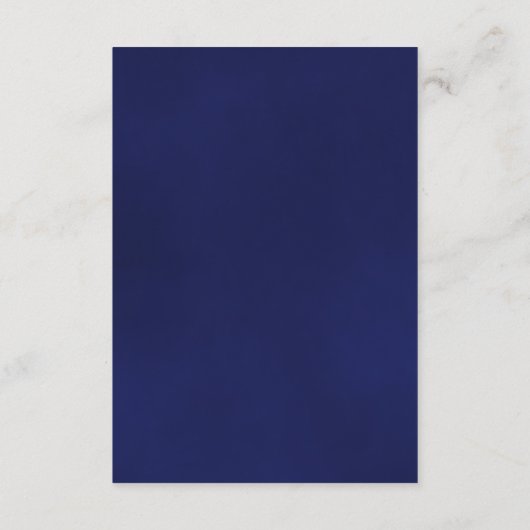 Carte D'accompagnement Elégant Rose bleu de la marine Mariage de bien vou (Dos)