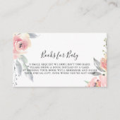 Carte D'accompagnement Elégant rose Blush Floral Baby shower Demande de r (Devant)