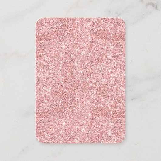 Carte D'accompagnement Élégant Rose Gold Sweet 16 Parties scintillant Flo (Dos)