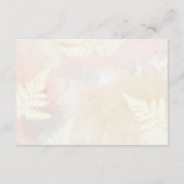 Carte D'accompagnement Élégant rose pâle Détails du Mariage (Dos)