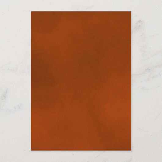 Carte D'accompagnement Elégant rouille Orange Romantique Rose Détails Mar (Dos)