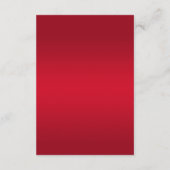 Carte D'accompagnement Elegant Ruby Red & Silver Parties scintillant Déta (Dos)