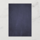 Carte D'accompagnement Elegant rustic pink floral navy wedding details (Dos)