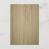 Carte D'accompagnement Élégant Rustique Roses Rouges Mariages Mesures de  (Dos)