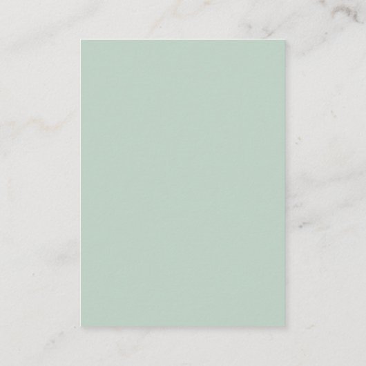 Carte D'accompagnement Elegant Sage Eucalyptus QR Code Détails du Mariage (Dos)
