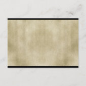 Carte D'accompagnement Elégant scénario Mariage de Champagne Noir et Or (Dos)