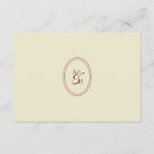 Carte D'accompagnement Elegant Script Ivory Cream QR Code Wedding Details (Dos)