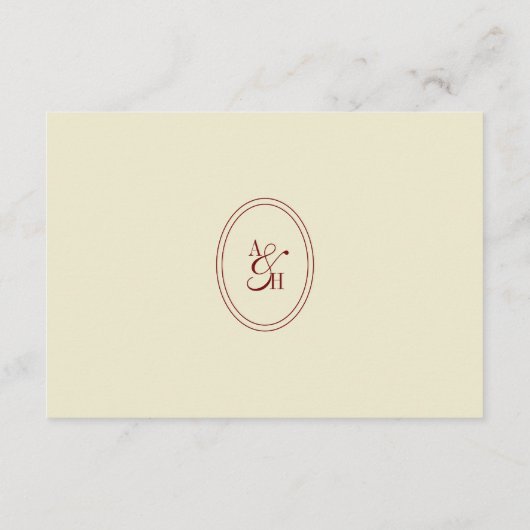 Carte D'accompagnement Elegant Script Ivory Cream QR Code Wedding Details (Dos)
