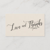 Carte D'accompagnement Élégant Script Lune de miel Wishing well, Crème (Dos)