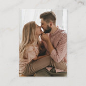 Carte D'accompagnement Élégant script minimal photo QR Code Mariage RSVP (Dos)