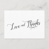 Carte D'accompagnement Élégant Script Parlons de cadeaux Mariage (Dos)