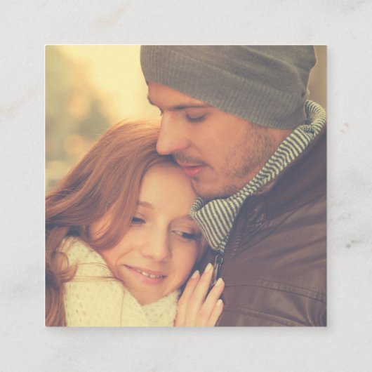 Carte D'accompagnement Élégant Script Photo QR Gold et Green RSVP (Dos)