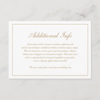 Élégant Script Simple Formal Mariage or