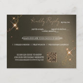 Carte D'accompagnement Élégant Sepia Solar Eclipse Mariage photo personna (Dos)