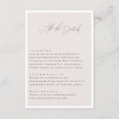 Carte D'accompagnement Élégant Simple Avec Fleurs D'Art En Ligne Et Bordu (Devant)