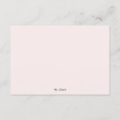 Carte D'accompagnement Elegant Simple Blush Pink Livres pour Baby Request (Dos)