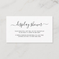 Élégant simple douche d'affichage de genre