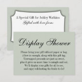 Carte D'accompagnement Élégant, Simple Fête des mariées sans enveloppemen (Devant / Derrière)