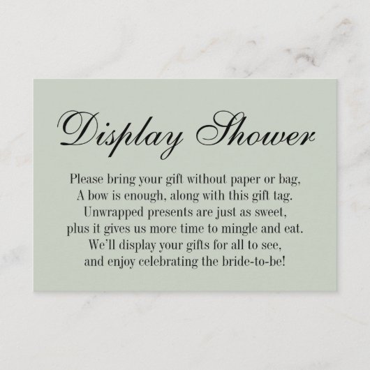 Carte D'accompagnement Élégant, Simple Fête des mariées sans enveloppemen (Devant)