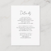 Carte D'accompagnement Elégant simple Neutral Mocha Mousse Mariage Détail (Devant)