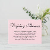 Carte D'accompagnement Élégant, Simple Sans Fête des mariées, Rose (Debout devant)