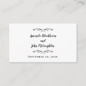 Carte D'accompagnement Elégant site de mariage QR Code noir blanc moderne (Devant)