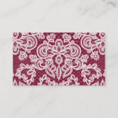 Carte D'accompagnement Élégant site Mariage de script de dentelle (Dos)