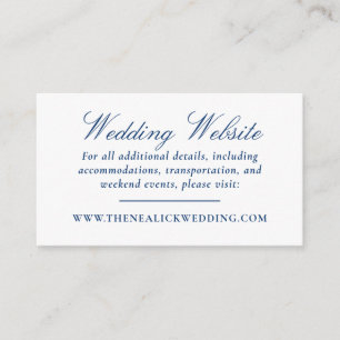 Carte D'accompagnement Élégant site Mariage de script de dentelle