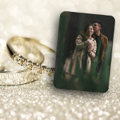 Carte D'accompagnement Élégant site Mariage floral code QR Photo RSVP