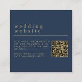 Carte D'accompagnement Élégant site Mariage simple et élégant RSVP Chic (Dos)