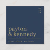 Carte D'accompagnement Élégant site Mariage simple et élégant RSVP Chic (Devant)