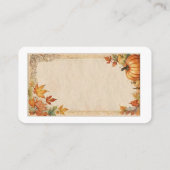 Carte D'accompagnement Elegant Thanksgiving Day Enclosure Card (Dos)