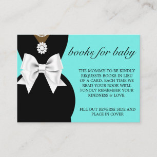 Carte D'accompagnement Elégant Tiffany Glam Livres pour le Baby shower