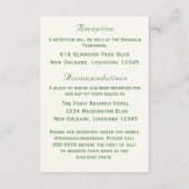 Carte D'accompagnement Elegant Two Hearts Catholic Wedding  (Dos)