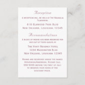 Carte D'accompagnement Elegant Two Hearts Catholic Wedding  (Dos)