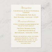 Carte D'accompagnement Elegant Two Hearts Catholic Wedding (Dos)