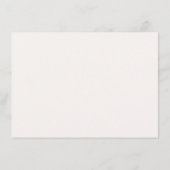 Carte D'accompagnement Élégant Typographique Gris (Dos)