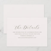 Carte D'accompagnement Élégant Typographique Gris (Devant / Derrière)