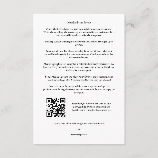 Carte D'accompagnement Elegant Vellum Transparency Wedding Initials Photo (Dos)