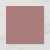 Carte D'accompagnement Elegant Warm Pinkish Earth Tones Wedding Return (Dos)