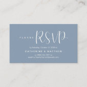 Carte D'accompagnement Elegant "Wedding RSVP" Reminder Details (Devant)