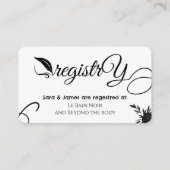 Carte D'accompagnement Élégant Wedding shower blanc (Devant)