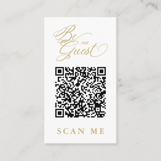 Carte D'accompagnement Elegant Whimsical Script Photo Qr Code Wedding (Devant)