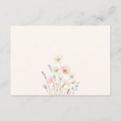 Carte D'accompagnement Elegant Wild Flowers Wedding Website (Dos)