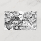 Carte D'accompagnement Elégante aquarelle blanche grise noire (Devant)